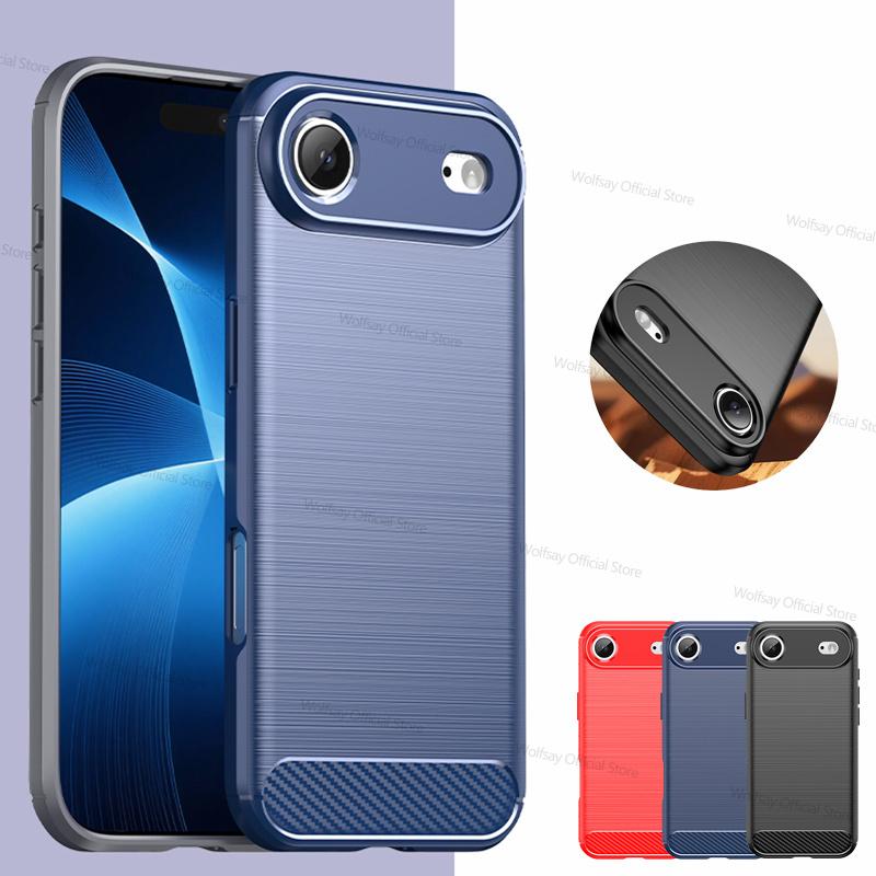 Для iPhone 17 Air Чехол iPhone 17 Air iPhone 17 Pro Max Чехол Funda Ударопрочный Матовый ТПУ Противоскользящий Силиконовый Защитный Чехол