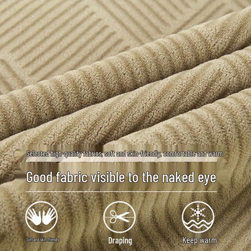 Мужской зимний вязаный свитер Luomeng с круглым вырезом и подкладкой из искусственного меха BY795