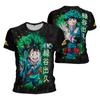 My Hero Academia T Shirt Men Clothes Summer Short Sleeve Tee Anime Cool Deku 3D Print T-shirt Fashion Casual Midoriya Izuku Tops