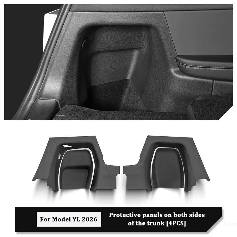 Trunk Side Protection Pads For Tesla Model YL 6-Seater Rear Trunk Side Guards Full Cover Anti Scratch Dirt Resistant Accessories