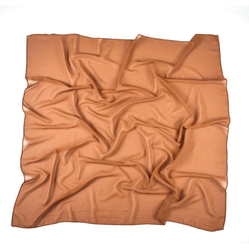 Versatile Solid Chiffon Scarf 90cm Square Headscarf For Women