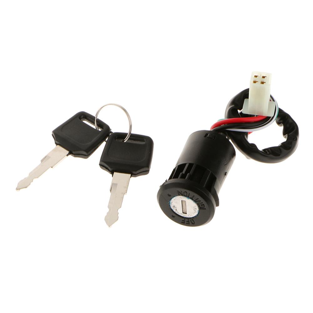 4 Wire Ignition Key Barrel Switch 50cc 110cc 125cc 250cc For Quad Dirt Bike ATV
