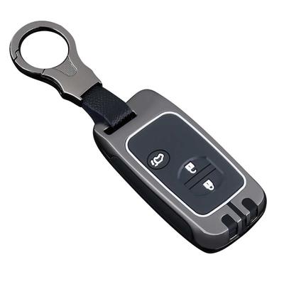 Специальный чехол для ключа Toyota, Чехол для смарт-ключа, Чехол-брелок, Сплав цинка, Силикон, 3 кнопки,