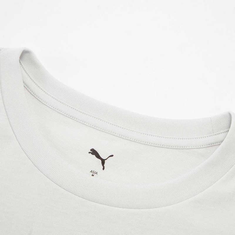 PUMA T Shirts Men's White Crew Neck Moderate 690645-72