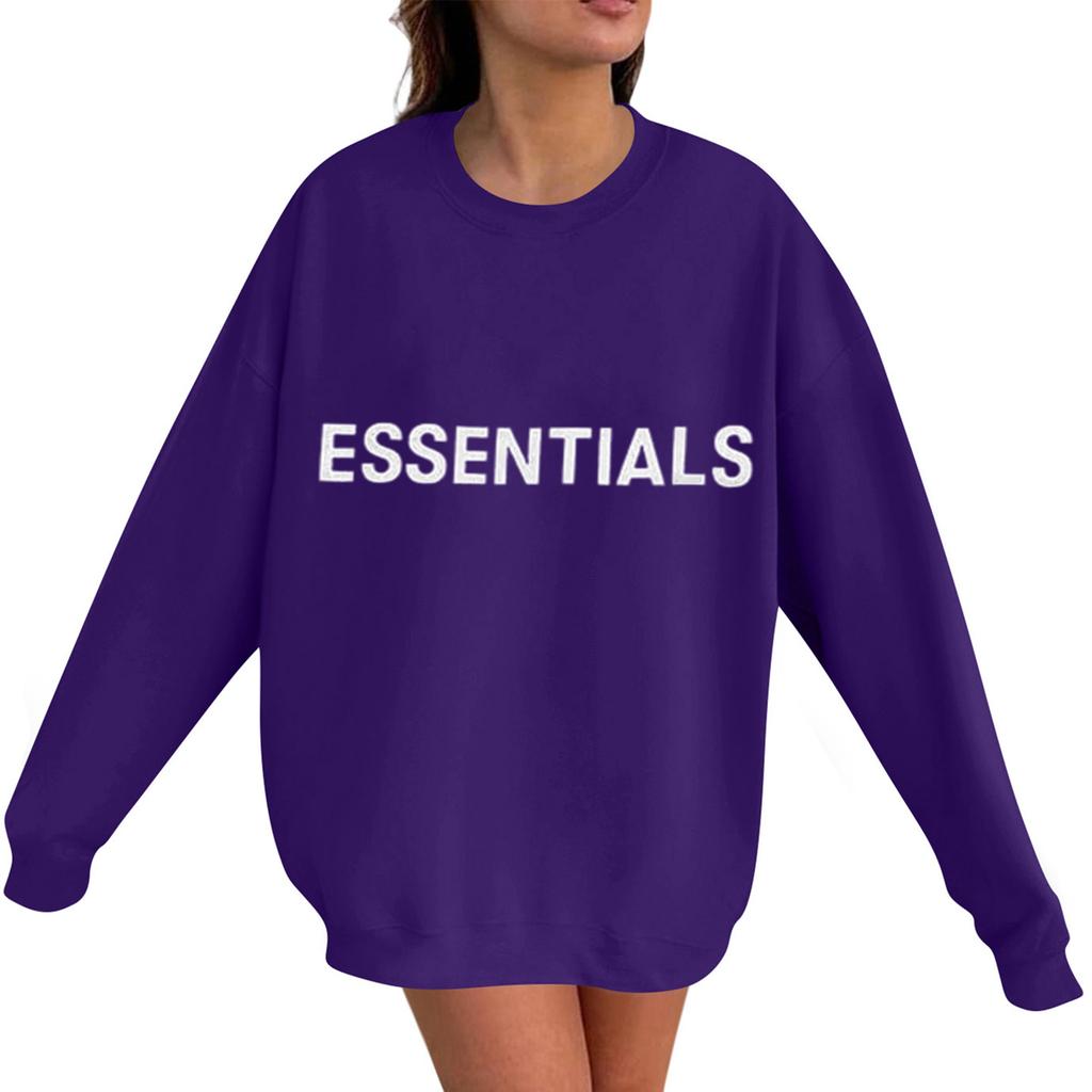 Унисекс Принт Круглый вырез Длинный рукав Свободный крой Длинный рукав Повседневный Длинный рукав Топ Толстовка