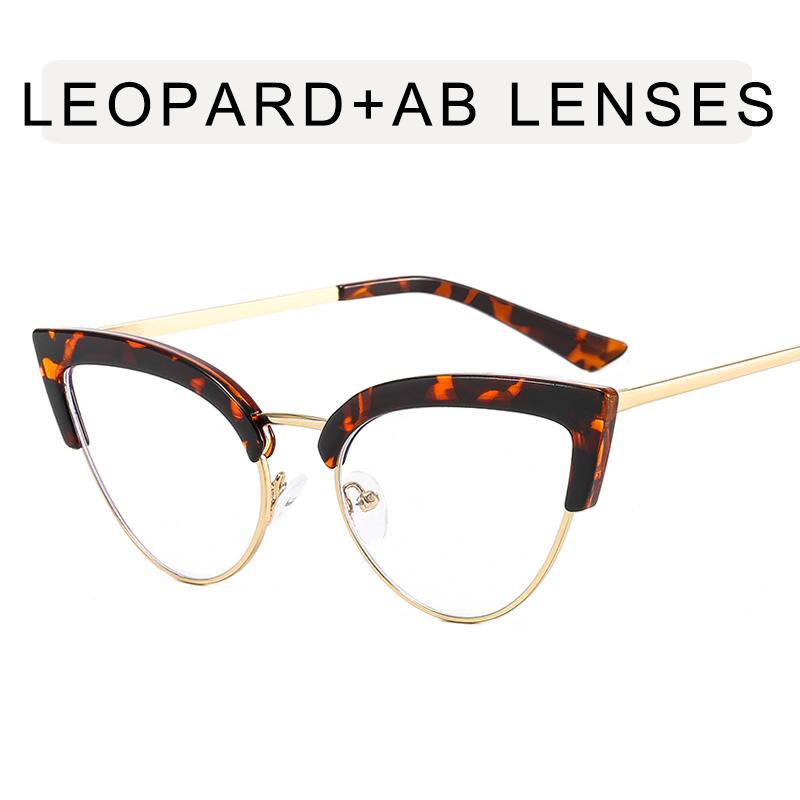 Полурамка, синий свет, блокирующие кошачий глаз, оптические очки с рецептом, женские фотохромные очки для близорукости, 0-0,5-0,75-6