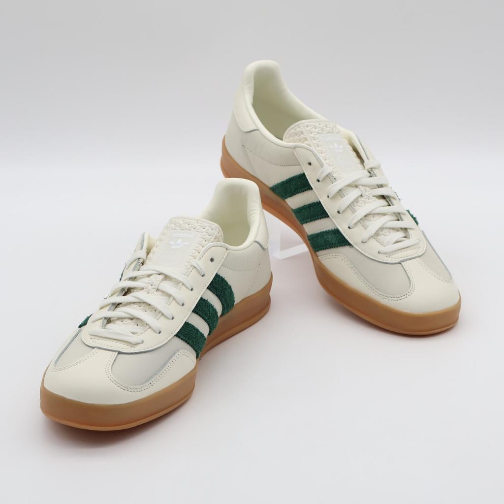 ID2567 emmi adidas Gazelle Indoor Off White Dark Green Footwear White (Мужской)