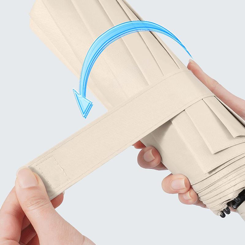 Полностью автоматический зонт, складывающийся в обратном направлении, с ветрозащитной светоотражающей полосой, УФ-зонты для мужчин и женщин, ручка-карабин для путешествий