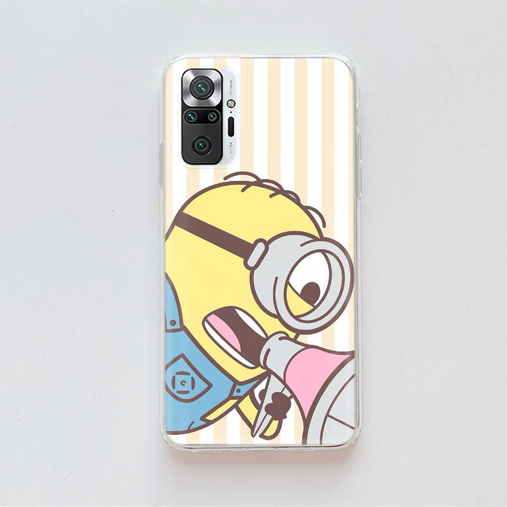 Прозрачный чехол для Samsung A04 A14 A23 A34 A54 M23 M33 M52 M53 Realme Narzo 50 50I 50a Prime C35 C55 C30S 10 9 Pro M-75 Забавные миньоны