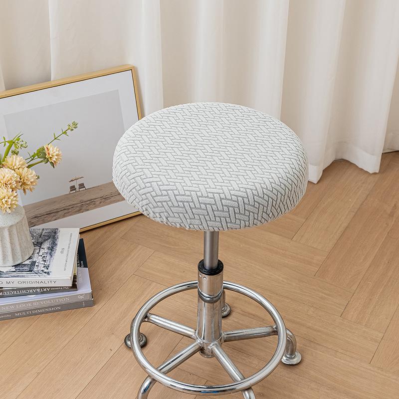 Round Stool Cover Hairdressing Rotary Chair Cover Bar Stool Cushion Lifting Protective Cover Half-pack Chair Cover