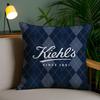 Светло-розовый и элегантный принт Kiehls-A Наволочка Наволочка против пылевых клещей Потайная молния Шелковистый короткий плюш Чехол для диванной подушки