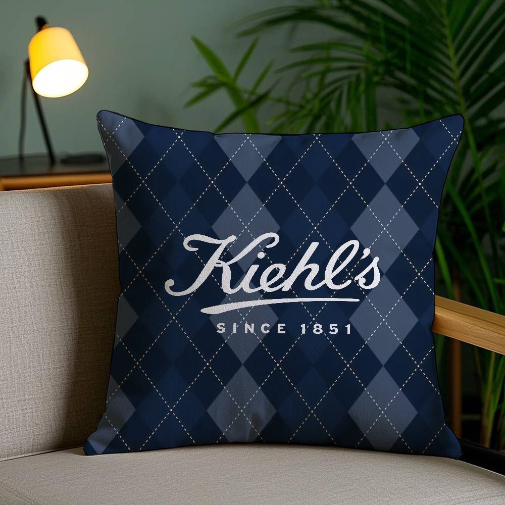 Светло-розовый и элегантный принт Kiehls-A Наволочка Наволочка против пылевых клещей Потайная молния Шелковистый короткий плюш Чехол для диванной подушки