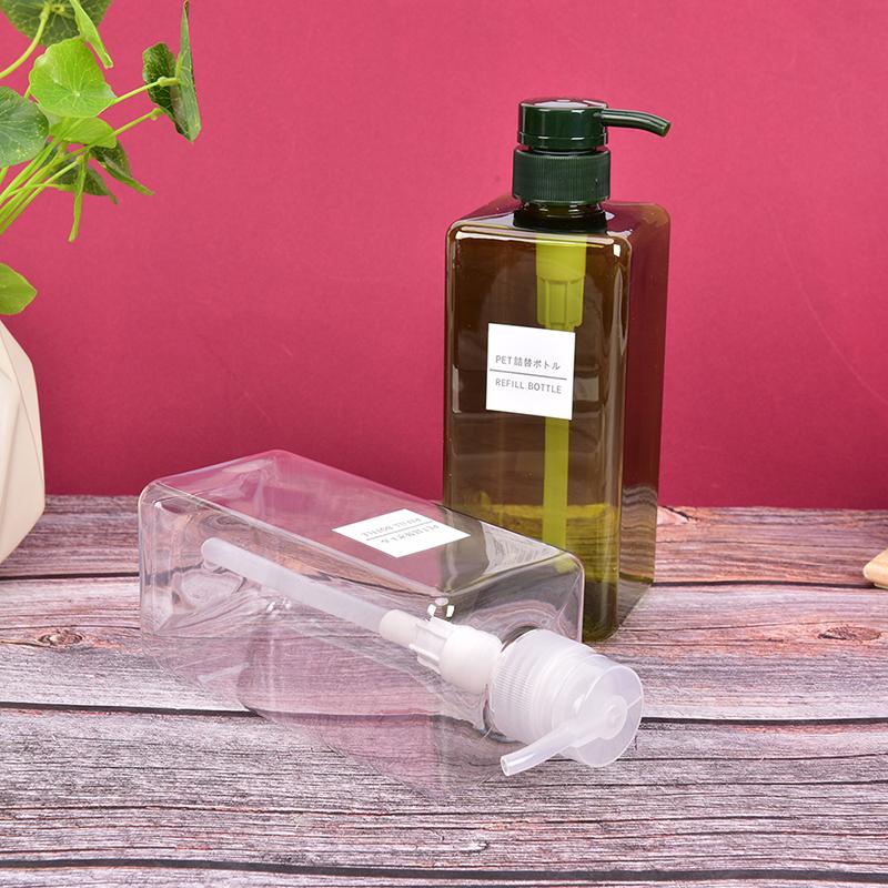 650 мл пластиковая пустая бутылка-дозатор для шампуня, лосьона, геля для душа