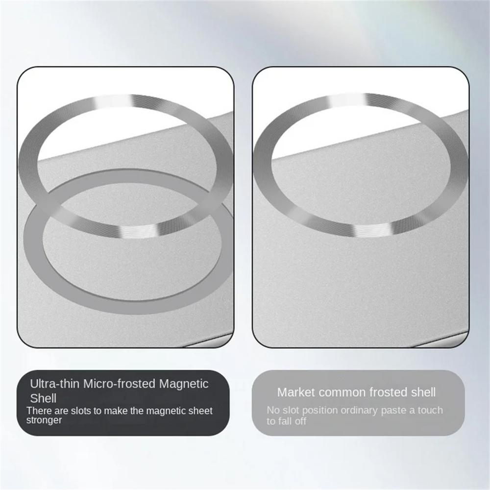 Ultra Thin Matte PC Frameless Phone Cases For iphone 17 16 15 14 13 12 Pro Max Plus 17 Air Case For Magsafe Magnetic Armor Cover