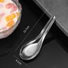 1 шт., ложки для супа из нержавеющей стали, домашняя кухня, ковш, емкость, серебряная зеркальная полированная посуда для кофейной посуды