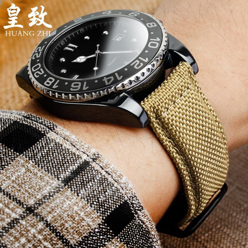 20мм 21мм 22мм Для Seiko SRPC31J1 SRPC63J1 Citizen Hamilton Ремешок для часов Спортивный нейлоновый холщовый ремешок для часов Хаки зеленый мужской Браслет