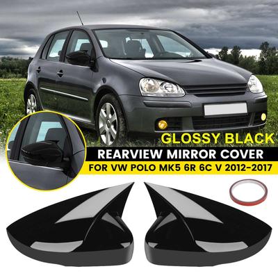 2 шт. для Volkswagen Polo Mk5 6R 6C V 2012-2017 ABS боковые крышки зеркал заднего вида с отделкой в виде рога OX внешний вид