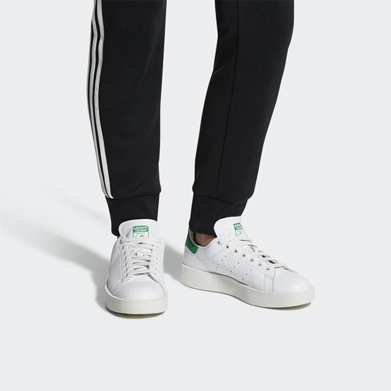 adidas Кроссовки Stan Smith Bold Белые Зеленые Женские S32266