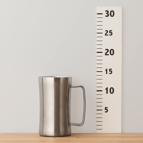 Кружка для питья Doshisha, 600 мл, Безопасна для мытья в посудомоечной машине, Изолирует горячее и холодное пиво, Вакуумная изоляция, Серебристый