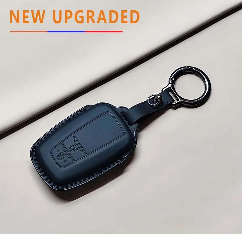 Car Remote Key Case Cover for Toyota Corolla CHR Hilux Fortuner Land Cruiser 200 Camry Crown RAV4 Highland Yaris PU Leather Fob