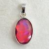 NATURAL Oval Opal 19 Ct CERTIFIED 925 Starling Silver Pendant Gift For Mother MY.PD-256-NS