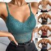 Women Plus Size Vest Crop Lace Lingerie Sexy V-Neck Underwear Camisole
