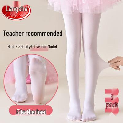 Тонкие танцевальные колготки для девочек (3-Pack)