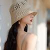 Дышащая шляпа-панама с солнцезащитным козырьком, ажурная шляпа от солнца, модная плетеная шляпа-рыбак, лето