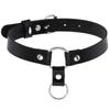 DIEZI Personalized Men Black PU Leather Choker Necklace Gothic Collar Necklace Torques For Women Boho Vintage Party Jewelry