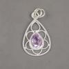 Kunzite Pendant, 925 Solid Sterling Silver Gemstone Jewelry, Handmade Pendant, For Memorial Day