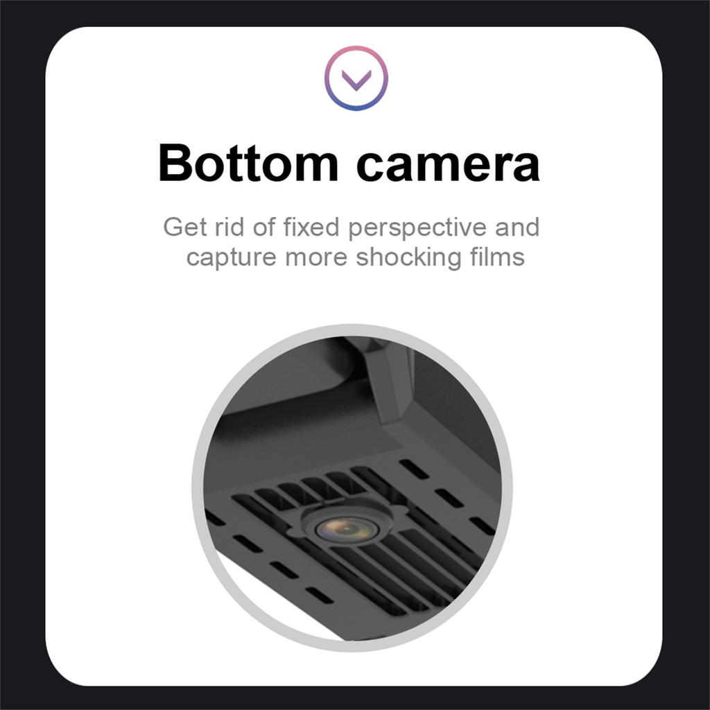 Мини-дрон 4K HD Двойная камера Wifi FPV Умный селфи RC БПЛА Складной квадрокоптер Обход препятствий