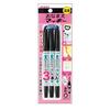 ZEBRA Permanent Pen Name Mackey Dual-use Black 3 Pieces P-YYTS7-BK3