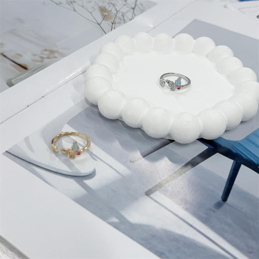 Роскошное регулируемое эмалевое кольцо-бабочка с цветными бриллиантами для женщин