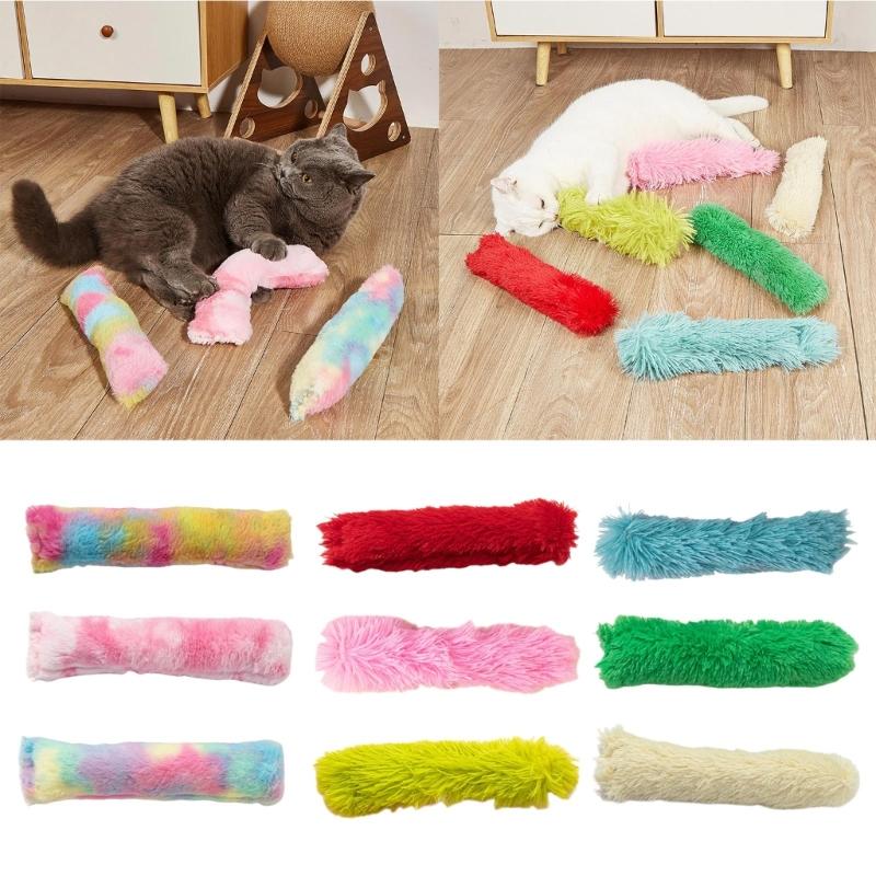 Cartoon Kitten Toy Catnip Toy for Cat Candy-Bar Shape Toy Exercise Perfect Gift with Catnip Attract Cat Toy