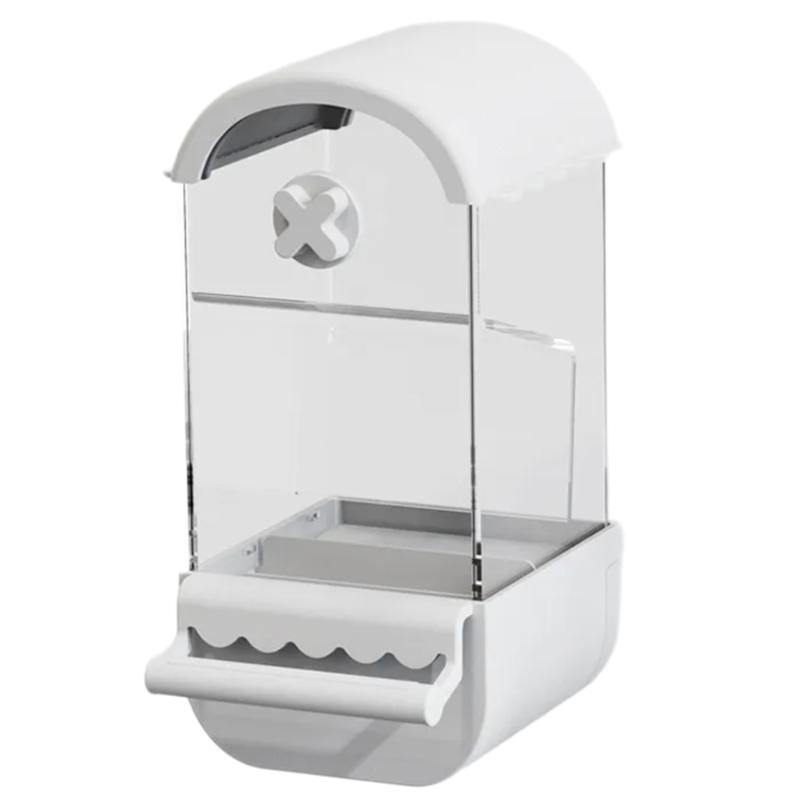 Кормушки для птиц большой емкости, прикручиваемые к клетке для помещений, инструмент для кормления птиц с насестом