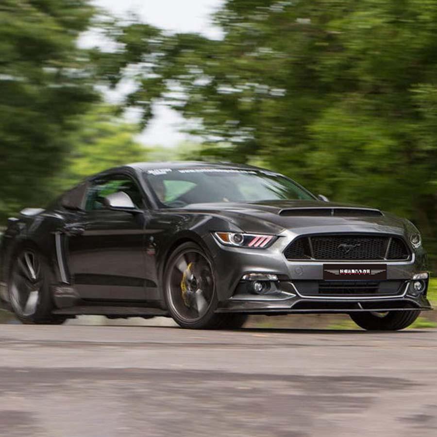 15-17 Ford Mustang Карбоновый передний сплиттер обвес