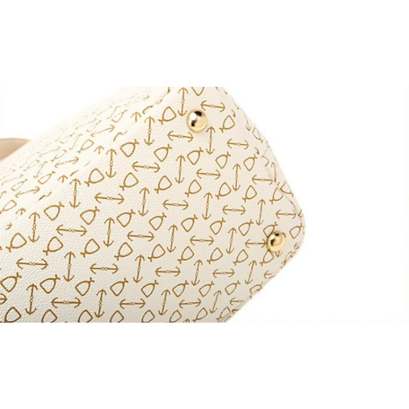 2024 Новая модная сумка из пяти частей класса люкс на одно плечо с большой вместимостью из кожи с дизайнерским дизайном