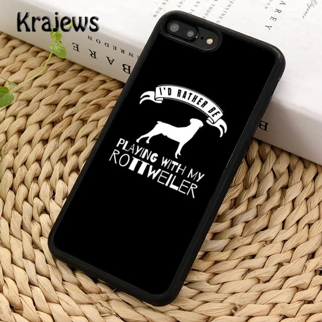 Krajews Rottweiler Dog Soft Phone Case Cover For iPhone 14 5 SE 6s 7 8 Plus X XR XS 11 12 13 Pro Max Samsung Galaxy S21 S22ultra