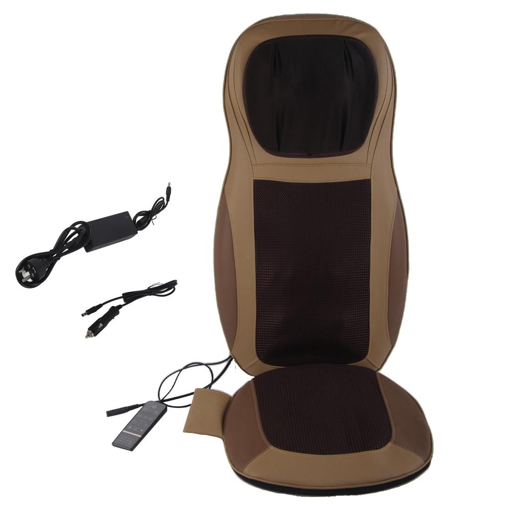 Massage Seat Cushion Heated Neck Back Waist Hip Massage Chair for Home and Car Use