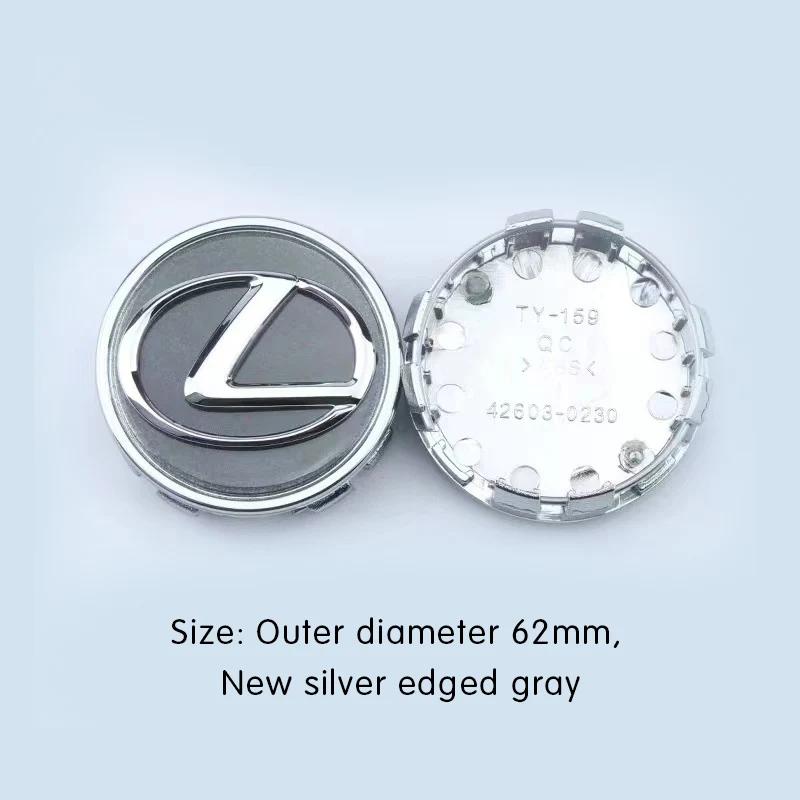 CBFBC1 4pcs 62mm Car Tyre Wheel Center Hub Cap Badge For Lexus GX470 CT200H IS300H IS200 IS250 RX350 RX GX460 NX200 GS430 GS ES RX300