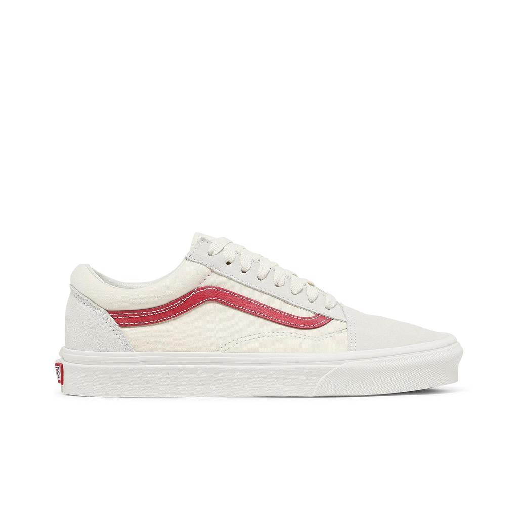Vans Old Skool 'Rococco' (Unisex) Vintage White / Rococco Red Skateboard Shoes VN0A38G1R1T