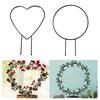 Plant Circle Trellis Climbing Plants Coated Wire Trellis Planter Insert Heart Shape Trellis Small Plant Support Stakes for Flowers Garden Vines