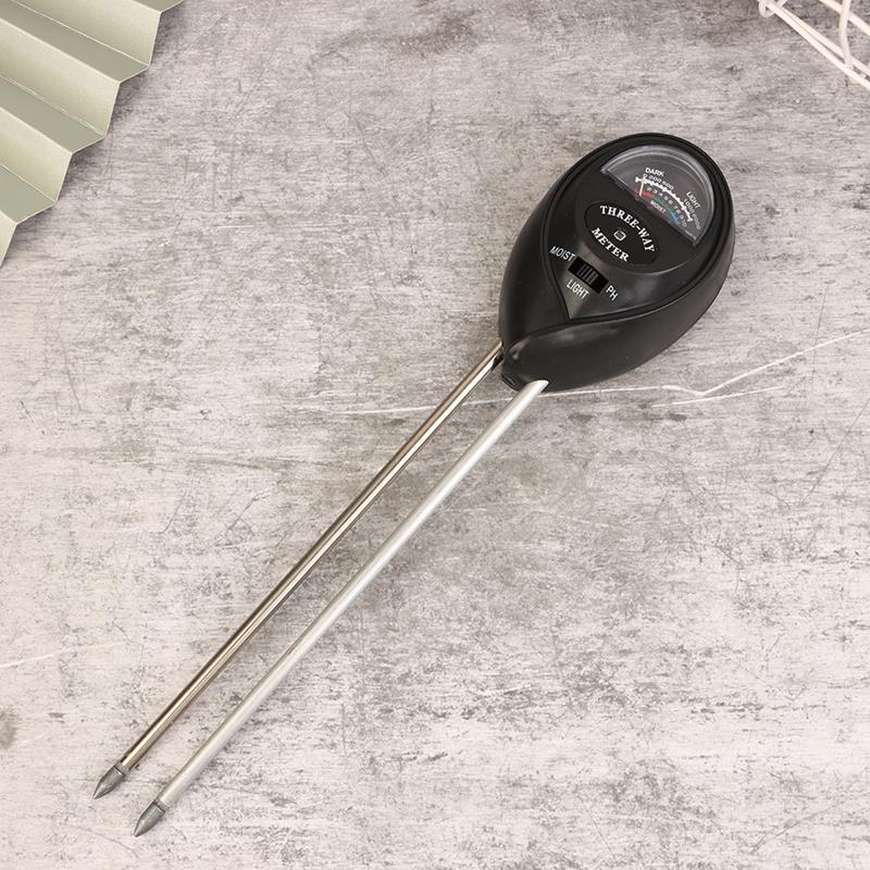 Plant Test Flower Instrument Tool 3 In 1 Soil Meter Moisture Light Ph Testers With 2 Probes Soil Monitor For Garden
