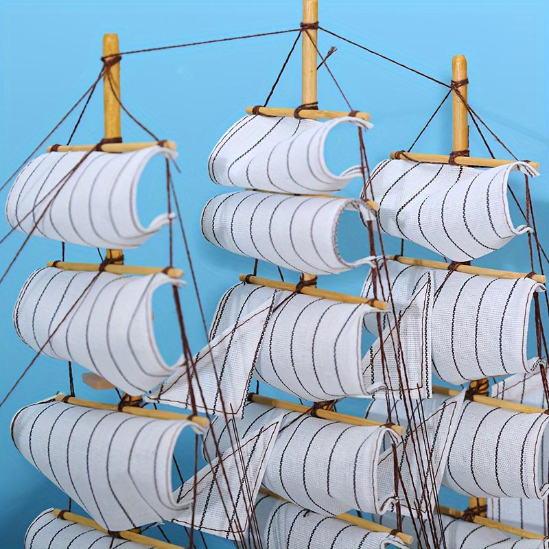 Деревянная модель парусника в стиле ар-деко, декоративная реплика корабля на День благодарения, коллекционный морской настольный дисплей ручной работы, подарок для любителей моря