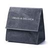 DEAN & DELUCA Charcoal Gray Foldable Compact Insulated Lunch Bag
