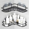 Bathroom Shelf Wall Mounted Corner Storage Shelves Shampoo Holder Cosmetic Rack Iron Shower Drain Basket Bathroom Organizer