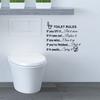Funny Toilet Seat Sofa Chair Wall Stickers Bathroom Home Decoration Decals
