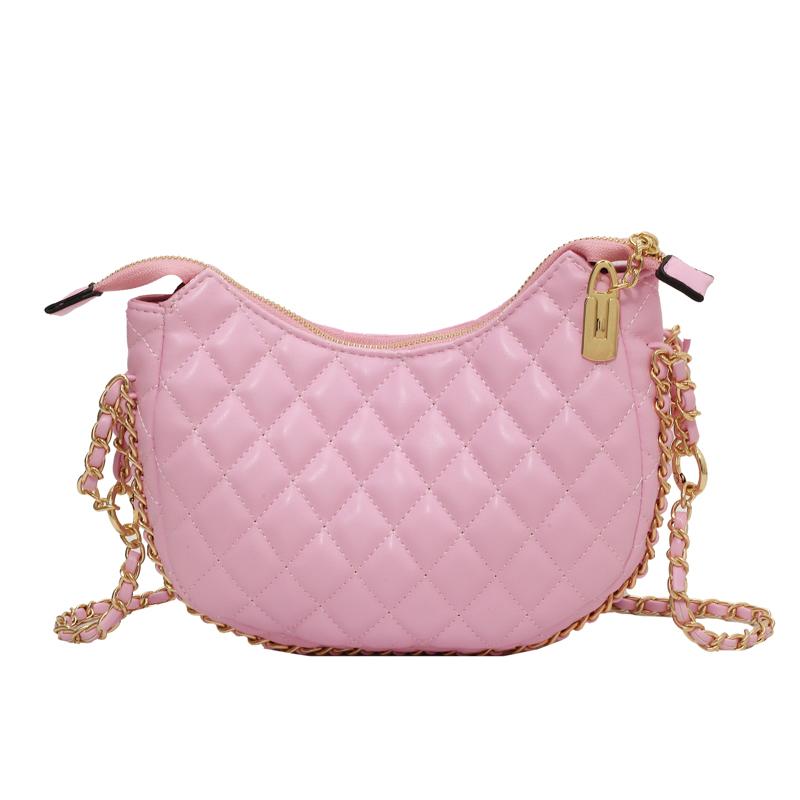 Женская сумка на молнии, женская сумка с пружинной строчкой, сумка через плечо из искусственной кожи с ромбовидным узором