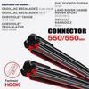 Двухслойные резиновые автомобильные щетки стеклоочистителя 22" + 22", подходят для автомобилей Cadillac, Chevrolet, Chrysler, Citroen, Ford, Fiat, Ford.