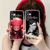 Чехол для мобильного телефона Jujutsu Kaisen Сукуна для Samsung Galaxy S25 S24 S23 S22 S21Plus FE Ультрапрозрачный Цветной Чехол Красивый Роскошный